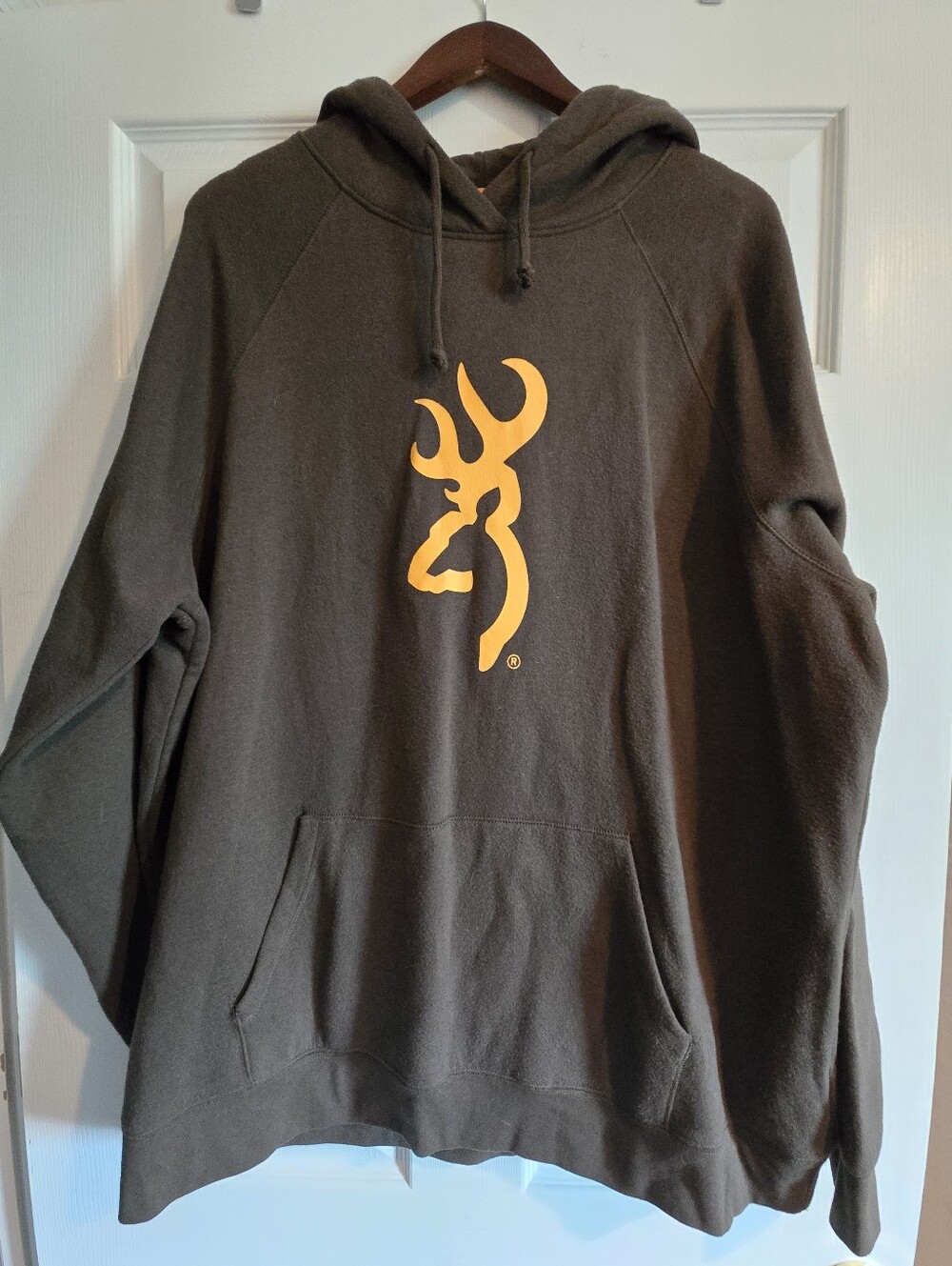 Men's Browning Hoodie Sweatshirt with Yellow Graphic